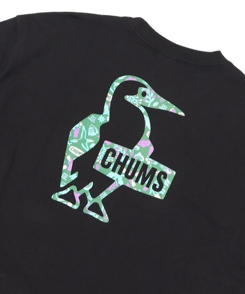 CHUMS(チャムス)の「CHUMS/チャムス オーバーサイズ フラワーブービーロゴ コラボTシャツ/バックプリントTシャツ/半袖Tシャツ CH01-2200(Tシャツ/カットソー・メンズ・ブラック/ホワイト・XL/M/L)」の9枚目の写真