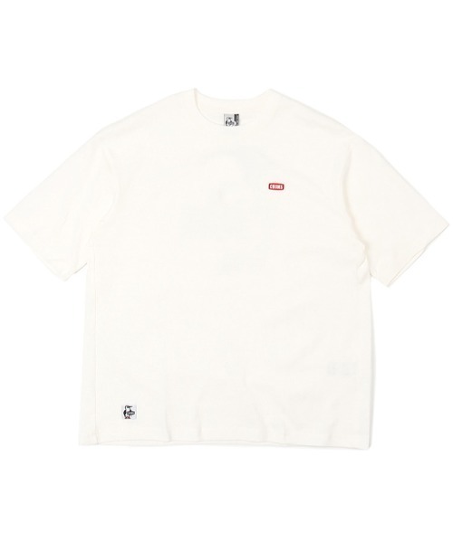 CHUMS(チャムス)の「CHUMS/チャムス オーバーサイズ フラワーブービーロゴ コラボTシャツ/バックプリントTシャツ/半袖Tシャツ CH01-2200(Tシャツ/カットソー・メンズ・ブラック/ホワイト・XL/M/L)」の4枚目の写真