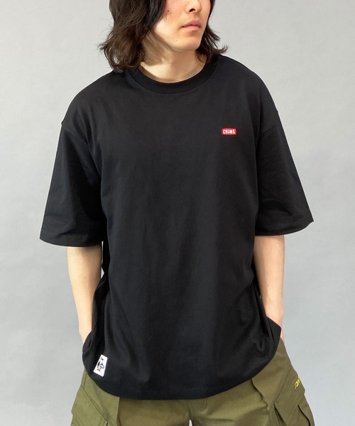 CHUMS(チャムス)の「CHUMS/チャムス オーバーサイズ フラワーブービーロゴ コラボTシャツ/バックプリントTシャツ/半袖Tシャツ CH01-2200(Tシャツ/カットソー・メンズ・ブラック/ホワイト・XL/M/L)」の19枚目の写真