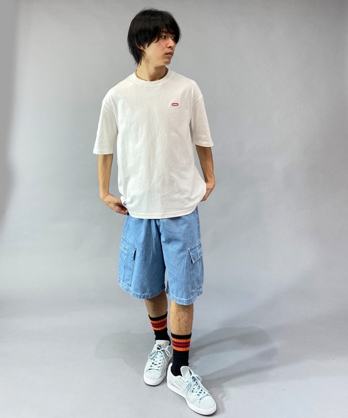 CHUMS(チャムス)の「CHUMS/チャムス オーバーサイズ フラワーブービーロゴ コラボTシャツ/バックプリントTシャツ/半袖Tシャツ CH01-2200(Tシャツ/カットソー・メンズ・ブラック/ホワイト・XL/M/L)」の17枚目の写真