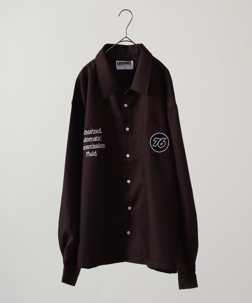 セール】76Lubricants ワッペン刺繍シャツ（シャツ/ブラウス