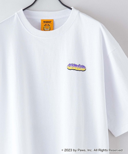 JEANS MATE(ジーンズメイト)の「【Garfield/ガーフィールド】コラボTシャツ Y2K バックプリント ストリート(Tシャツ/カットソー・メンズ・ホワイト/ホワイト系その他/カーキ/グレー・MEDIUM/LARGE/X-LARGE)」の2枚目の写真