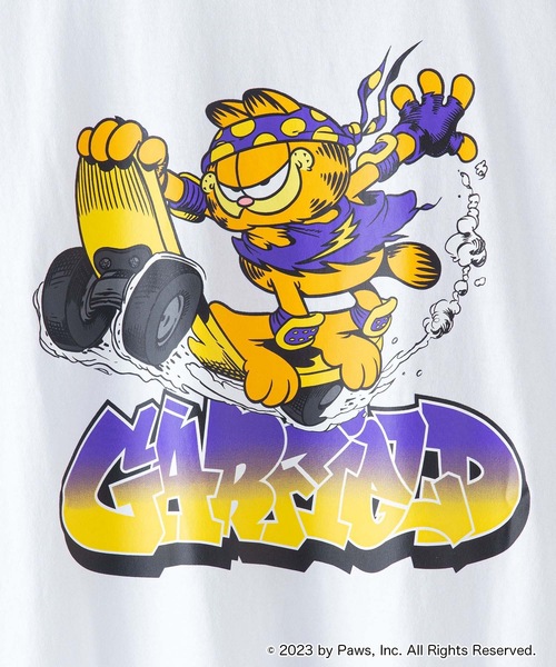 JEANS MATE(ジーンズメイト)の「【Garfield/ガーフィールド】コラボTシャツ Y2K バックプリント ストリート(Tシャツ/カットソー・メンズ・ホワイト/ホワイト系その他/カーキ/グレー・MEDIUM/LARGE/X-LARGE)」の18枚目の写真