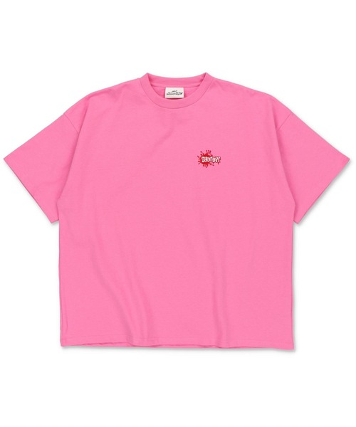 SPINNS（スピンズ）の「【ビッグシルエット】SHUT UPワンポイントロゴ Tシャツ（Tシャツ/カットソー・メンズ・ピンク系その他/カーキ/ホワイト/スミクロ/アッシュグレー・ONESIZE）」の13枚目の写真