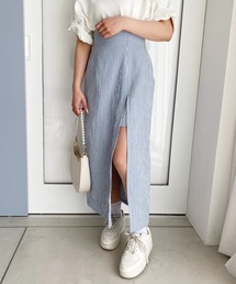 one after another NICE CLAUP | バックレースアップスリットスカート(スカート)