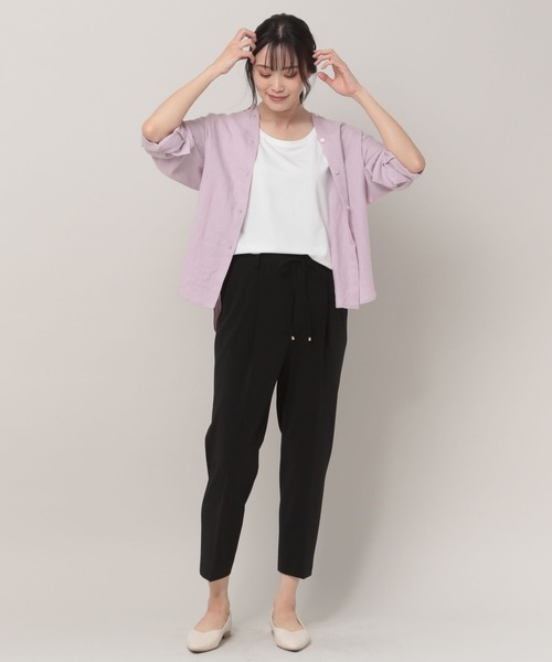 Elura（エルーラ）の「リネンブレンド冷感シャツ（シャツ/ブラウス・レディース・グリーン系その他/ライトピンク/ベージュ/ライトブルー・SMALL/LARGE/MEDIUM/X-LARGE）」の18枚目の写真