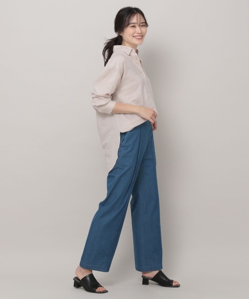 Elura（エルーラ）の「リネンブレンド冷感シャツ（シャツ/ブラウス・レディース・グリーン系その他/ライトピンク/ベージュ/ライトブルー・SMALL/LARGE/MEDIUM/X-LARGE）」の21枚目の写真