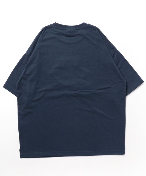 SMILEY FACE(スマイリーフェイス)の「【GROOVY STORE】SMILEY FACE サガラ刺繍Tシャツ(Tシャツ/カットソー・メンズ・インディゴブルー/ホワイト/ブラック/イエロー・L/LL/M)」の12枚目の写真