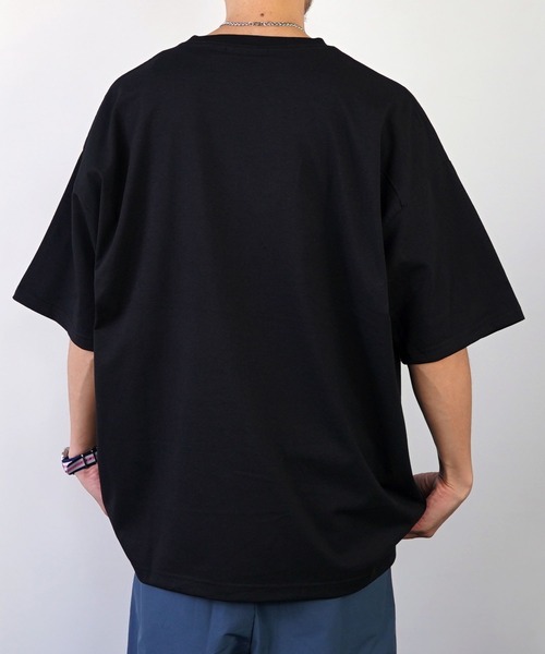 SMILEY FACE(スマイリーフェイス)の「【GROOVY STORE】SMILEY FACE サガラ刺繍Tシャツ(Tシャツ/カットソー・メンズ・インディゴブルー/ホワイト/ブラック/イエロー・L/LL/M)」の18枚目の写真