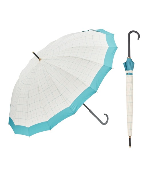 傘の骨みたいなのが装着されています⭐ 謎の☆ジッタ✨ KEN × fujitaya 雨晴兼用傘 長傘 60cm デザイナーズコラボ