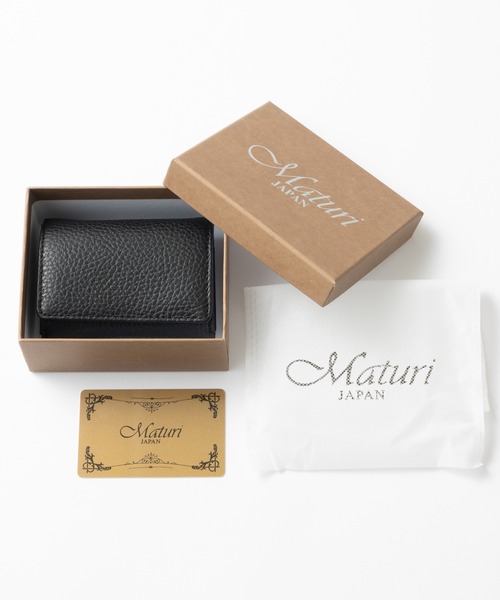 イタリアンレザー パステル コンパクト 三つ折り財布（財布）｜Maturi