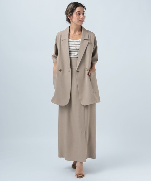 BAYFLOW(ベイフロー)の「ハイウエストマキシスカート(スカート・レディース・モカ/ブラック/オフホワイト・SMALL/MEDIUM)」の13枚目の写真
