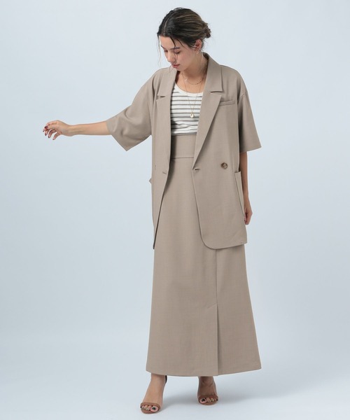 BAYFLOW(ベイフロー)の「ハイウエストマキシスカート(スカート・レディース・モカ/ブラック/オフホワイト・SMALL/MEDIUM)」の14枚目の写真
