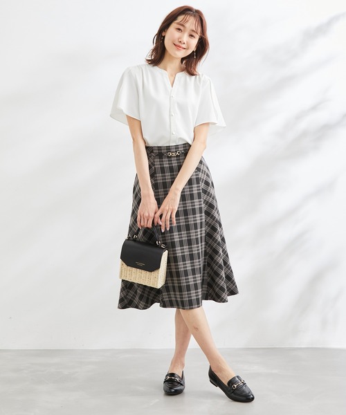 ROPE' PICNIC（ロペピクニック）の「ビット付フレアスカート（スカート・レディース・ブラック/ベージュ/ネイビー/ブルー系その他・40/38/36）」の10枚目の写真