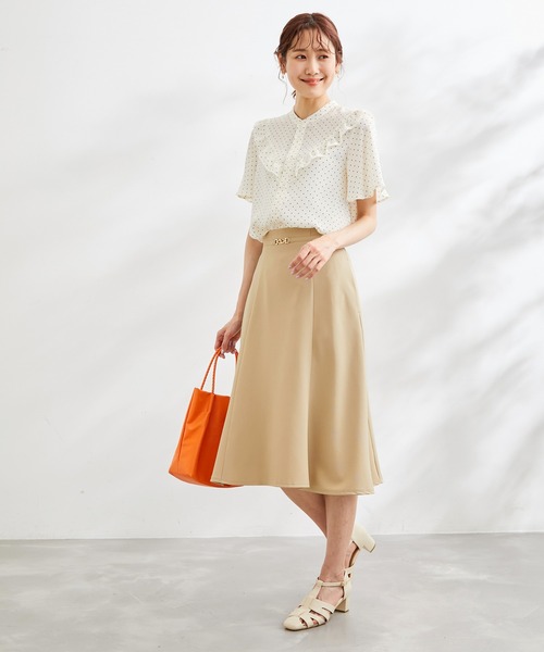 ROPE' PICNIC（ロペピクニック）の「ビット付フレアスカート（スカート・レディース・ブラック/ベージュ/ネイビー/ブルー系その他・40/38/36）」の15枚目の写真