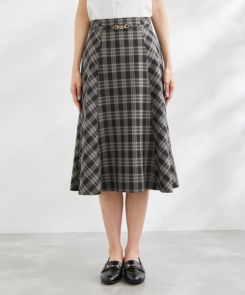 ROPE' PICNIC（ロペピクニック）の「ビット付フレアスカート（スカート・レディース・ブラック/ベージュ/ネイビー/ブルー系その他・40/38/36）」の12枚目の写真