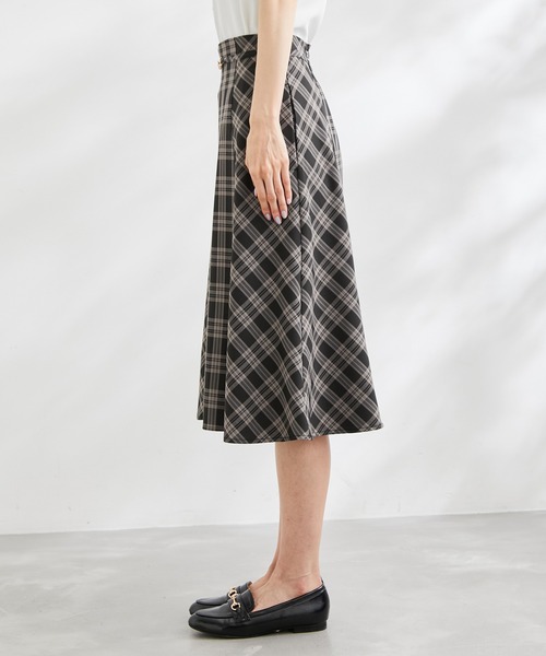 ROPE' PICNIC（ロペピクニック）の「ビット付フレアスカート（スカート・レディース・ブラック/ベージュ/ネイビー/ブルー系その他・40/38/36）」の7枚目の写真