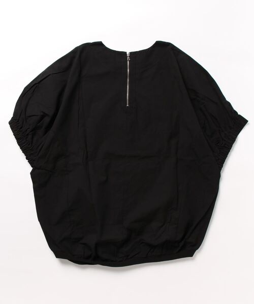 Q（キュー）の「シルケットコットンプルオーバー（Tシャツ/カットソー・レディース・ネイビー/アイボリー/ブラック・MEDIUM）」の7枚目の写真