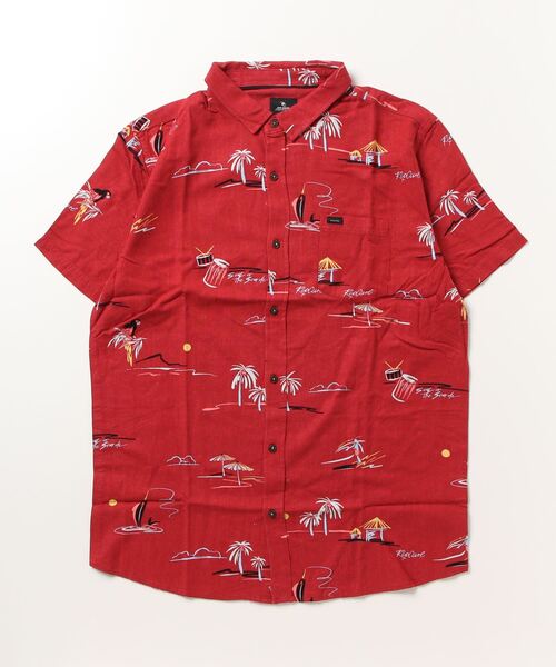 rip curl(リップカール)の「【RIPCURL(リップカール)】半袖プリントシャツ PARTY PACK S/S SHIRT(シャツ/ブラウス・メンズ・ネイビー/ナチュラル/コーラル/ブルー系その他・SMALL/X-LARGE/LARGE/MEDIUM)」の10枚目の写真