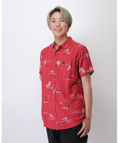 rip curl(リップカール)の「【RIPCURL(リップカール)】半袖プリントシャツ PARTY PACK S/S SHIRT(シャツ/ブラウス・メンズ・ネイビー/ナチュラル/コーラル/ブルー系その他・SMALL/X-LARGE/LARGE/MEDIUM)」の19枚目の写真