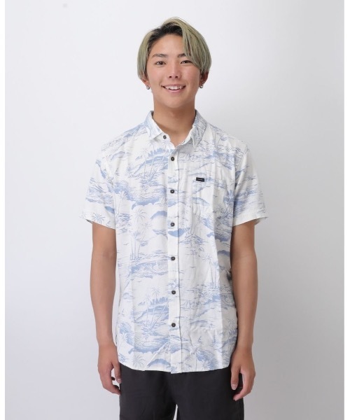 rip curl(リップカール)の「【RIPCURL(リップカール)】半袖プリントシャツ PARTY PACK S/S SHIRT(シャツ/ブラウス・メンズ・ネイビー/ナチュラル/コーラル/ブルー系その他・SMALL/X-LARGE/LARGE/MEDIUM)」の15枚目の写真