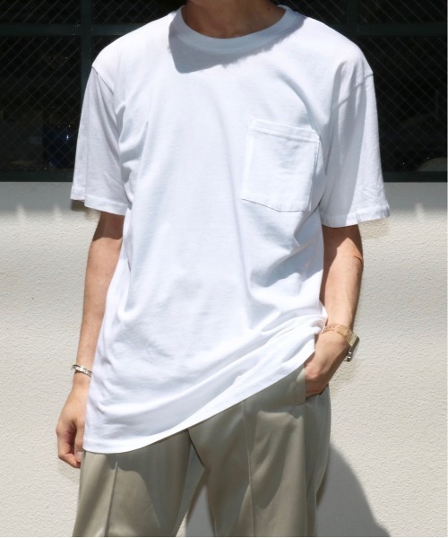 TOWN CRAFT/タウンクラフト USA MADE PACK POCKET TEEアメリカ製パックポケットT-シャツオーガニックコットン(ユニセックス)（Tシャツ/カットソー）｜TOWNCRAFT（タウンクラフト）