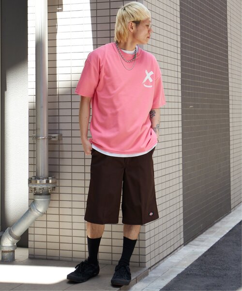 Xマーク ビッグシルエット バックプリント カラーTシャツ（Tシャツ