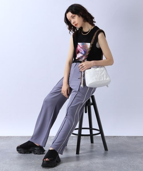 JEANASIS（ジーナシス）の「アミハンドルキンチャクBAG/908615（ショルダーバッグ・レディース・ホワイト系その他/ブラック系その他・FREE）」の20枚目の写真