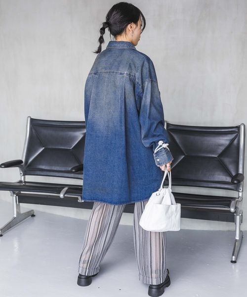 JEANASIS（ジーナシス）の「アミハンドルキンチャクBAG/908615（ショルダーバッグ・レディース・ホワイト系その他/ブラック系その他・FREE）」の14枚目の写真