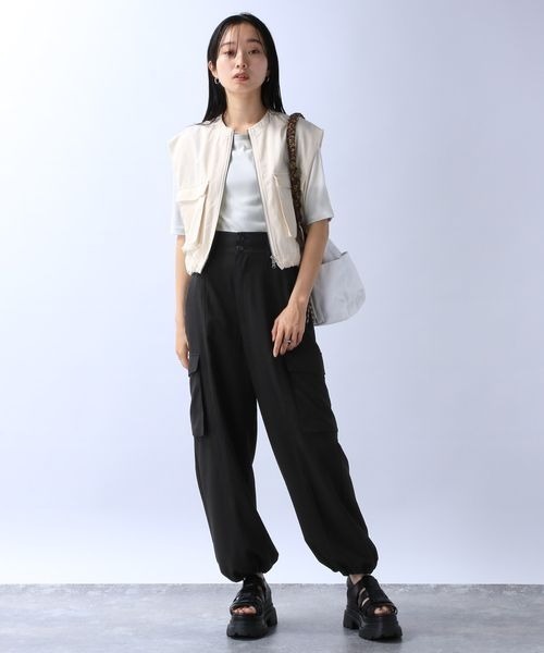 JEANASIS（ジーナシス）の「アミハンドルキンチャクBAG/908615（ショルダーバッグ・レディース・ホワイト系その他/ブラック系その他・FREE）」の18枚目の写真