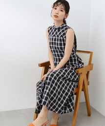 N.(N. Natural Beauty Basic) | 【S Size Line】◆スタンドネックフレアワンピース(ワンピース)