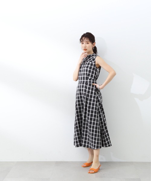 エヌ ナチュラル ビューティー ベーシック　スタンド ネック フレア ワンピース 楽天市場】【SALE／30%OFF】スタンドネックフレアワンピース《S
