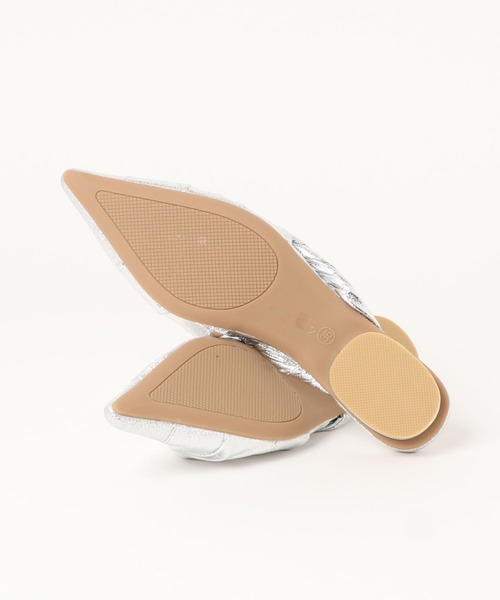 wee9s（ウィークス）の「metallic cone mule  / メタリックコーンミュール,サンダル（サンダル・レディース・ゴールド/ブラック/シルバー・S/M/L）」の6枚目の写真