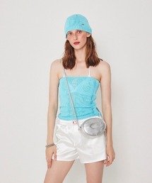 【CRANK】METAL LOGO KNIT TUBE TOP / 【クランク】メタルロゴニットチューブトップ