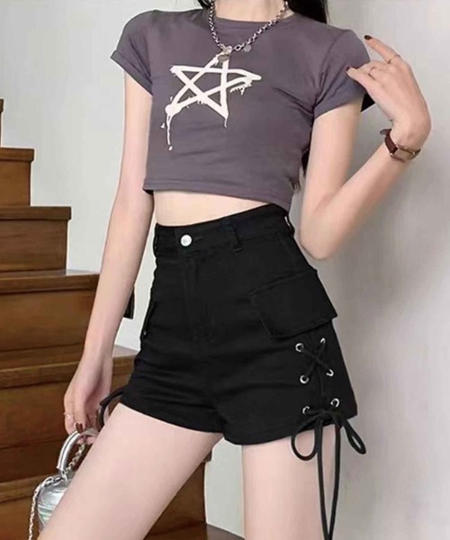 SPIGA（スピーガ）の「ｻｲﾄﾞﾚｰｽｱｯﾌﾟｼｮｰﾄﾊﾟﾝﾂ（その他パンツ