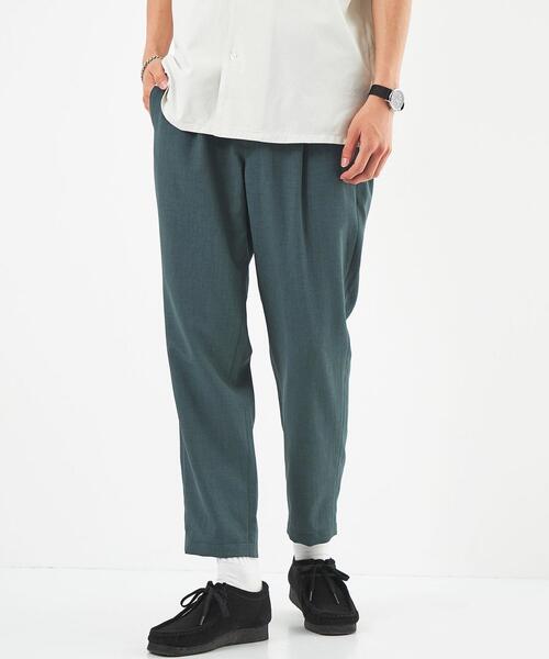 green label relaxing（グリーンレーベルリラクシング）の「ドライエステル 1プリーツ 9分丈 ユーティリティ パンツ -防シワ・吸水速乾-（その他パンツ・メンズ・ダークグリーン/ライトブルー/ベージュ・XL/M/S/L）」の3枚目の写真