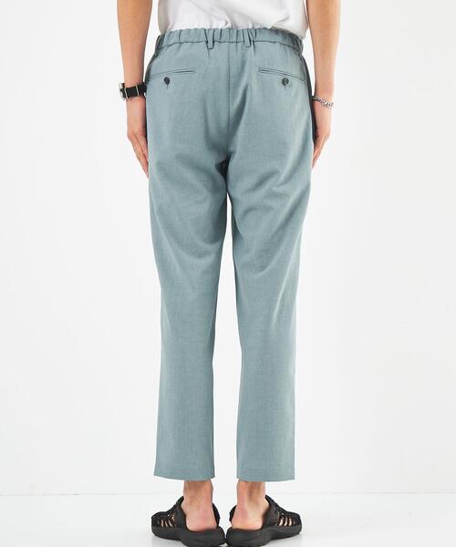 green label relaxing（グリーンレーベルリラクシング）の「ドライエステル 1プリーツ 9分丈 ユーティリティ パンツ -防シワ・吸水速乾-（その他パンツ・メンズ・ダークグリーン/ライトブルー/ベージュ・XL/M/S/L）」の6枚目の写真