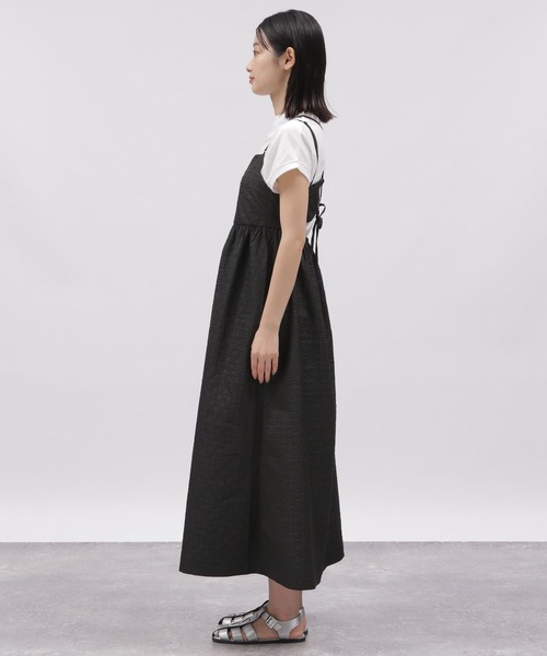 ☆新品タグ付き☆レコパン☆ブラック☆ジャガード☆ワンピース Sheglit / ジャガードタックワンピース ブラック H-25-09-04-004