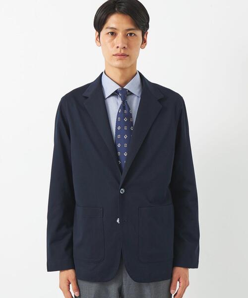 green label relaxing(グリーンレーベルリラクシング)の「DUADRY CLEAN バーズアイ ジャケット -ウォッシャブル・吸水速乾・抗菌-(テーラードジャケット・メンズ・ダークグレー/ネイビー・S/M/L/XL)」の10枚目の写真