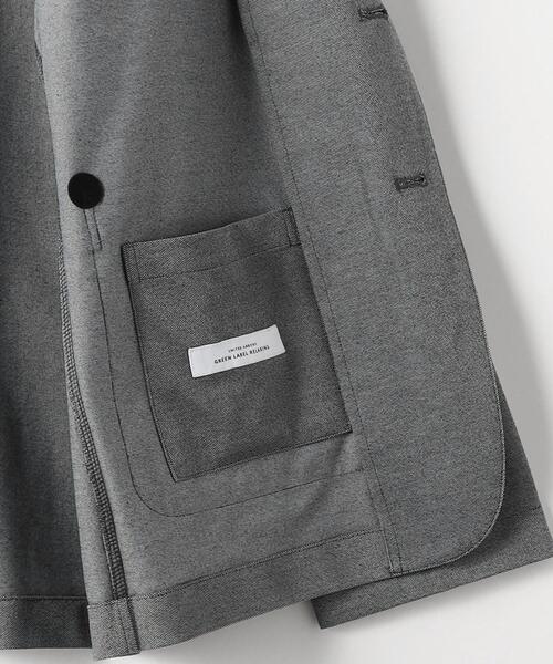 green label relaxing(グリーンレーベルリラクシング)の「DUADRY CLEAN バーズアイ ジャケット -ウォッシャブル・吸水速乾・抗菌-(テーラードジャケット・メンズ・ダークグレー/ネイビー・S/M/L/XL)」の7枚目の写真