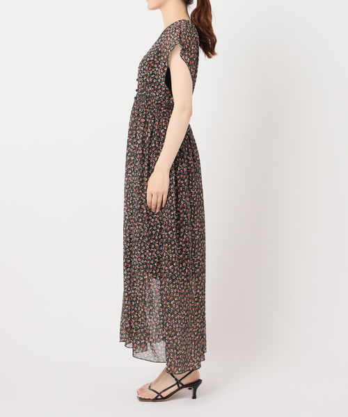 新品★定価3.3万円★スピックアンドスパン★CROCHETガウンドレスリゾート B.C STOCK｜Spick and Span/(W)シアー スキッパーワンピース