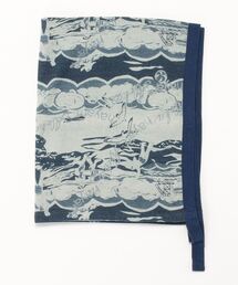 45R 葉山ものがたり裏毛っと(ボーダー) 45R ストール　　美品 76510942b_b_02_215.jpg