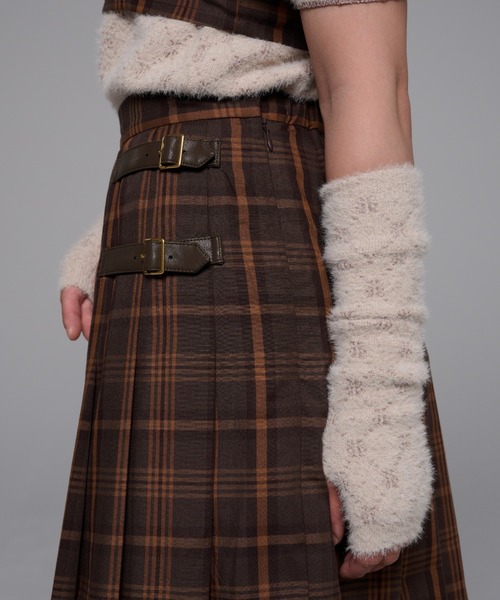 adree（アドリー）の「arm warmers puff sleeve glitter knit / アームウォーマーパフスリーブグリッターニット（ニット/セーター・レディース・グレー/ブラウン・FREE）」の14枚目の写真