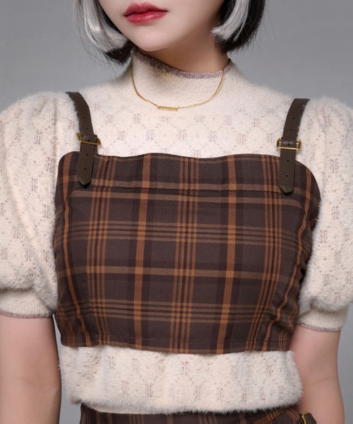 adree（アドリー）の「arm warmers puff sleeve glitter knit / アームウォーマーパフスリーブグリッターニット（ニット/セーター・レディース・グレー/ブラウン・FREE）」の16枚目の写真