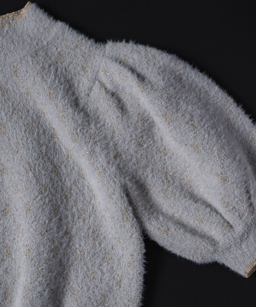 adree（アドリー）の「arm warmers puff sleeve glitter knit / アームウォーマーパフスリーブグリッターニット（ニット/セーター・レディース・グレー/ブラウン・FREE）」の22枚目の写真