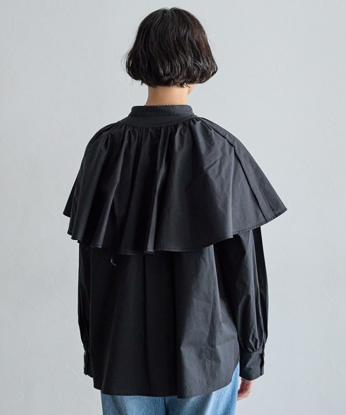 PAGEBOY（ページボーイ）の「ケープセットブラウス（シャツ/ブラウス・レディース・ホワイト/ブラック・FREE）」の15枚目の写真