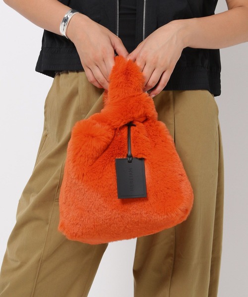 HEREIAM(ヘレイアム)の「【HEREIAM】トリッキーFUR BAG(ハンドバッグ・レディース・パープル/ブラウン系その他/ライトグレー/オレンジ/ピンク/ネイビー/スカイブルー/バイオレット/イエロー/ターコイズブルー/ブラウン系・FREE)」の11枚目の写真