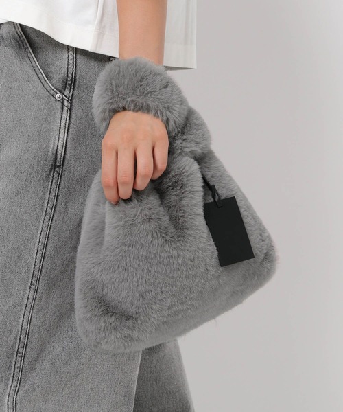 HEREIAM(ヘレイアム)の「【HEREIAM】トリッキーFUR BAG(ハンドバッグ・レディース・パープル/ブラウン系その他/ライトグレー/オレンジ/ピンク/ネイビー/スカイブルー/バイオレット/イエロー/ターコイズブルー/ブラウン系・FREE)」の16枚目の写真
