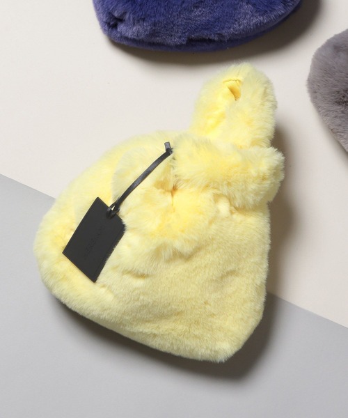 HEREIAM(ヘレイアム)の「【HEREIAM】トリッキーFUR BAG(ハンドバッグ・レディース・パープル/ブラウン系その他/ライトグレー/オレンジ/ピンク/ネイビー/スカイブルー/バイオレット/イエロー/ターコイズブルー/ブラウン系・FREE)」の17枚目の写真