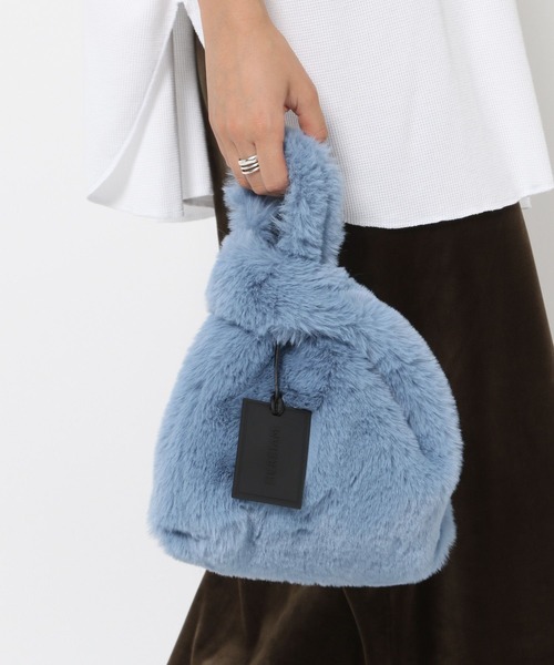 HEREIAM(ヘレイアム)の「【HEREIAM】トリッキーFUR BAG(ハンドバッグ・レディース・パープル/ブラウン系その他/ライトグレー/オレンジ/ピンク/ネイビー/スカイブルー/バイオレット/イエロー/ターコイズブルー/ブラウン系・FREE)」の18枚目の写真